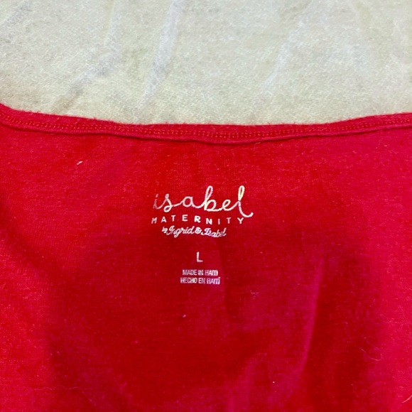 L Maternity Red Tank - Picture 2 of 2